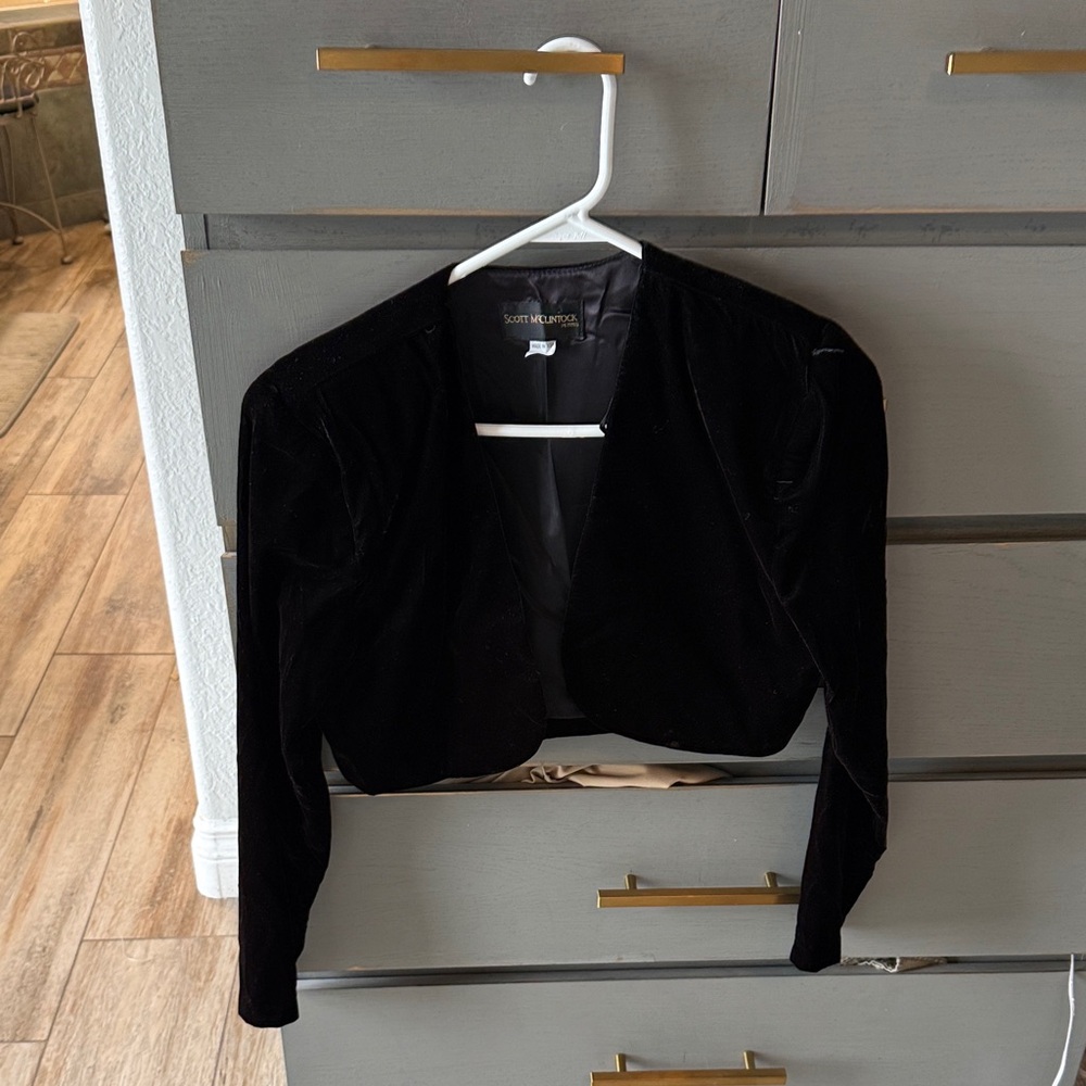 Scott McClintock Elegant Black velvet Jacket